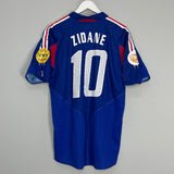 2004/06 FRANCE ZIDANE #10 HOME SHIRT (M) ADIDAS