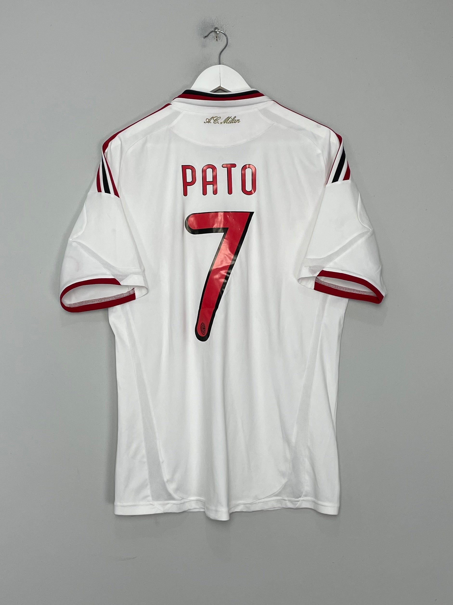 2007/08 AC MILAN PATO #7 AWAY SHIRT (L) ADIDAS