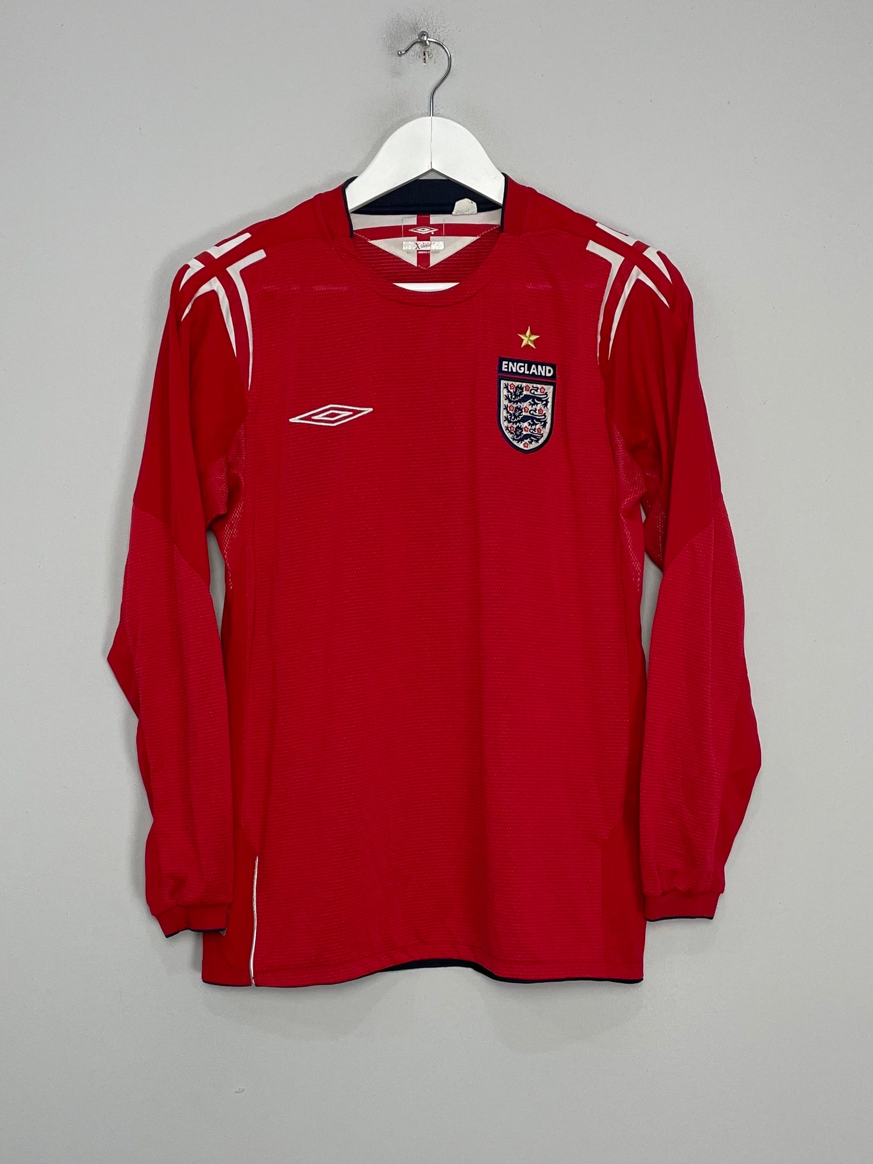 2004/06 ENGLAND L/S AWAY SHIRT (S) UMBRO