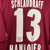 2011/12 HANNOVER 96 SCHLAUDRAFF #13 HOME SHIRT (XXXXL) JAKO