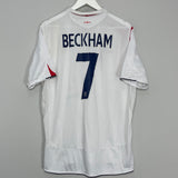 2005/07 ENGLAND BECKHAM #7 HOME SHIRT (XL) UMBRO