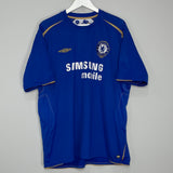 2005/06 CHELSEA DROGBA #15 *CENTENARY* HOME SHIRT (XXXL) UMBRO