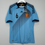 2012/13 SPAIN A.INIESTA #6 *BNWT* AWAY SHIRT (L) ADIDAS