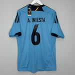 2012/13 SPAIN A.INIESTA #6 *BNWT* AWAY SHIRT (L) ADIDAS