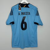 2012/13 SPAIN A.INIESTA #6 *BNWT* AWAY SHIRT (L) ADIDAS