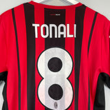 2021/22 AC MILAN TONALI #8 HOME SHIRT (L) PUMA