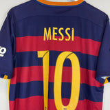 2015/16 BARCELONA MESSI #10 HOME SHIRT (L) NIKE