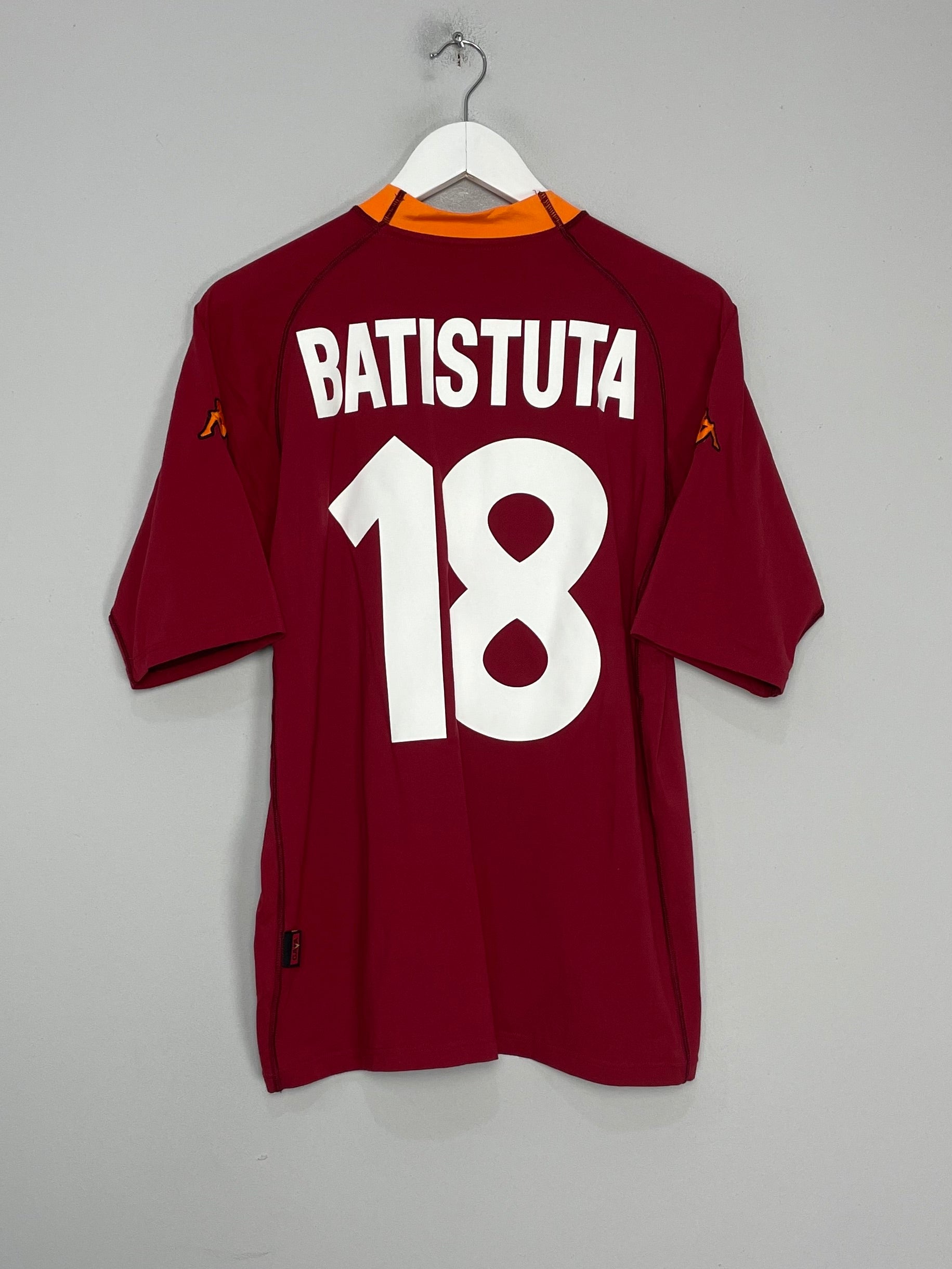 2000/01 ROMA BATISTUTA #18 HOME SHIRT (XXL) KAPPA