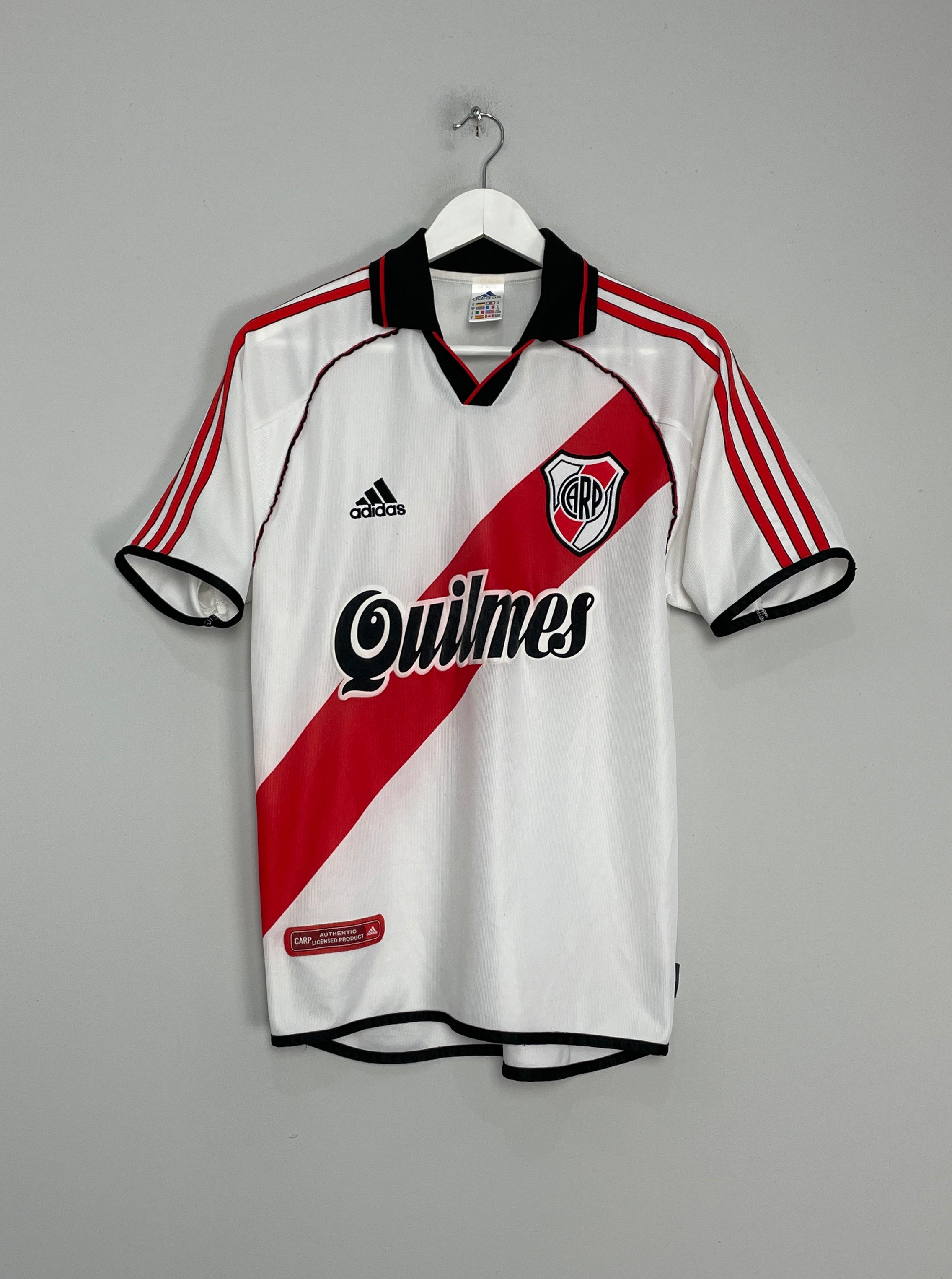 2000/02 RIVER PLATE HOME SHIRT (S) ADIDAS