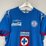 2004/05 CRUZ AZUL HOME SHIRT (M) UMBRO