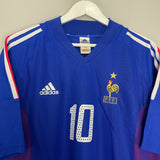 2002/04 FRANCE ZIDANE #10 HOME SHIRT (XL) ADIDAS