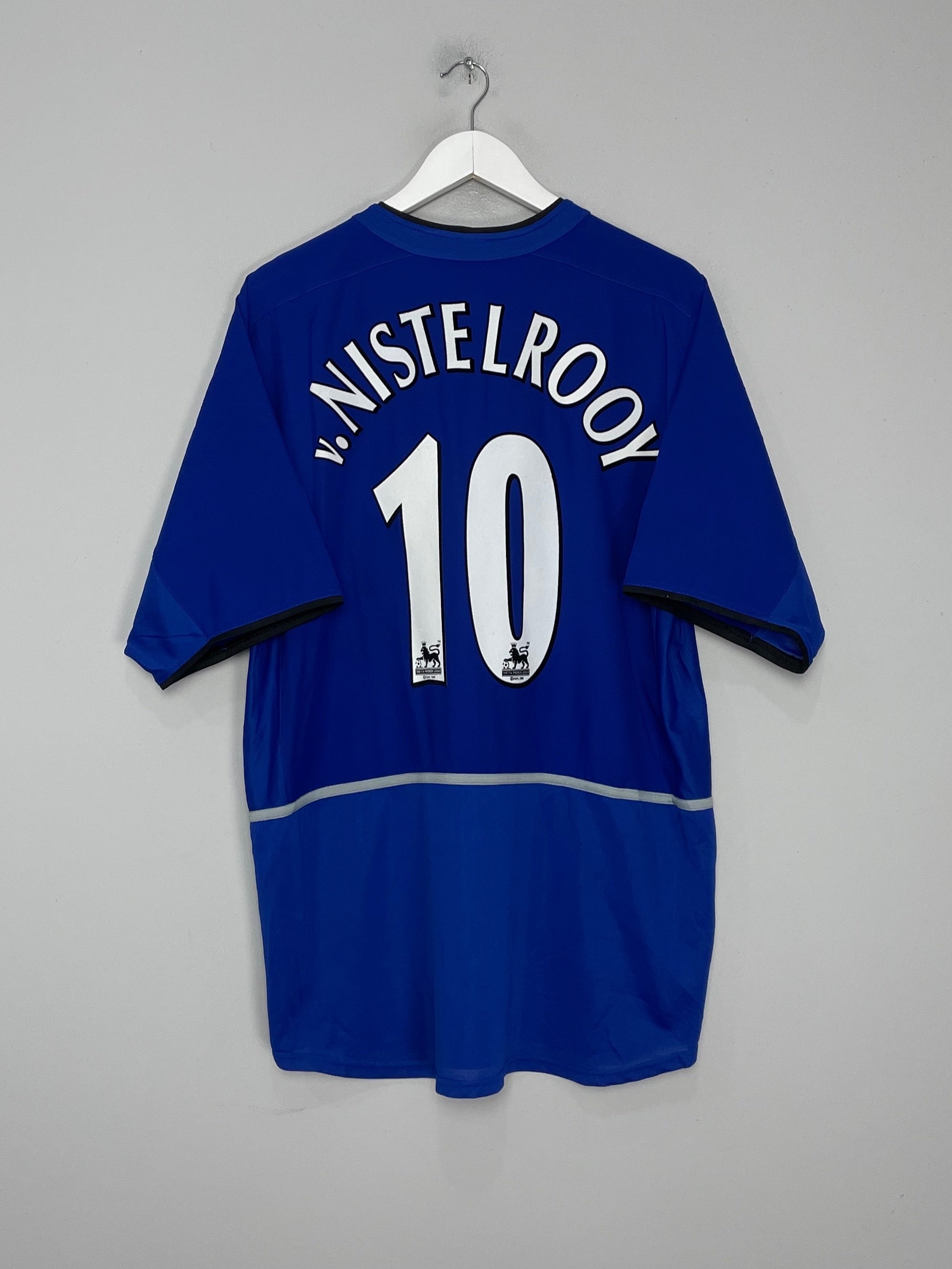 2002/04 MANCHESTER UNITED V.NISTELROOY #10 AWAY SHIRT (XL) NIKE