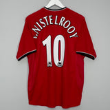 2000/02 MANCHESTER UNITED V.NISTELROOY #10 HOME SHIRT (M) UMBRO