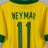 2013/14 BRAZIL NEYMAR JR #10 HOME SHIRT (XL) NIKE