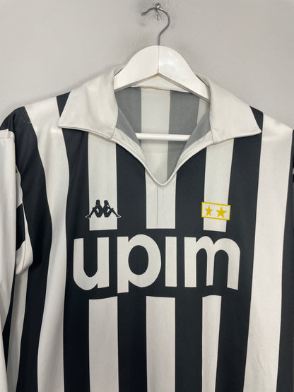 1989/90 JUVENTUS #11 L/S HOME SHIRT (M) KAPPA