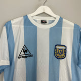 1986 ARGENTINA *RE-ISSUE* #10 HOME SHIRT (L) LE COQ