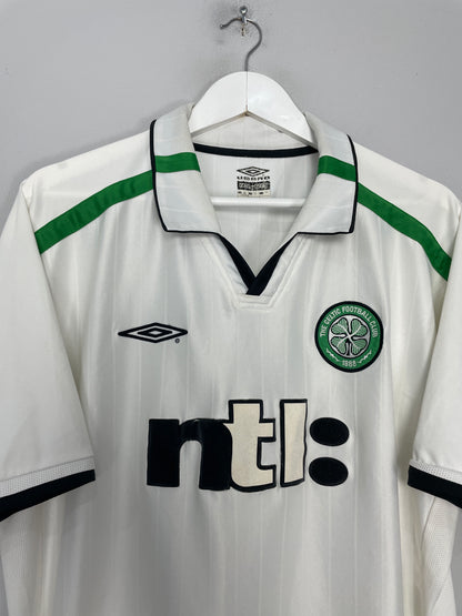 2001/02 CELTIC AWAY SHIRT (XXL) UMBRO