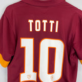 2014/15 ROMA TOTTI #10 HOME SHIRT (M) NIKE