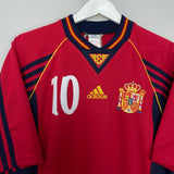 1998/99 SPAIN RAUL #10 HOME SHIRT (M) ADIDAS