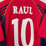 1998/99 SPAIN RAUL #10 HOME SHIRT (M) ADIDAS