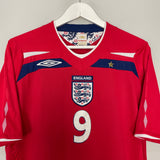 2008/10 ENGLAND ROONEY #9 AWAY SHIRT (L) UMBRO