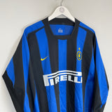 2003/04 INTER MILAN VIERI #32 L/S HOME SHIRT (XXL) NIKE