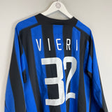 2003/04 INTER MILAN VIERI #32 L/S HOME SHIRT (XXL) NIKE