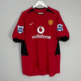 2002/04 MANCHESTER UNITED BECKHAM #7 HOME SHIRT (XL) NIKE