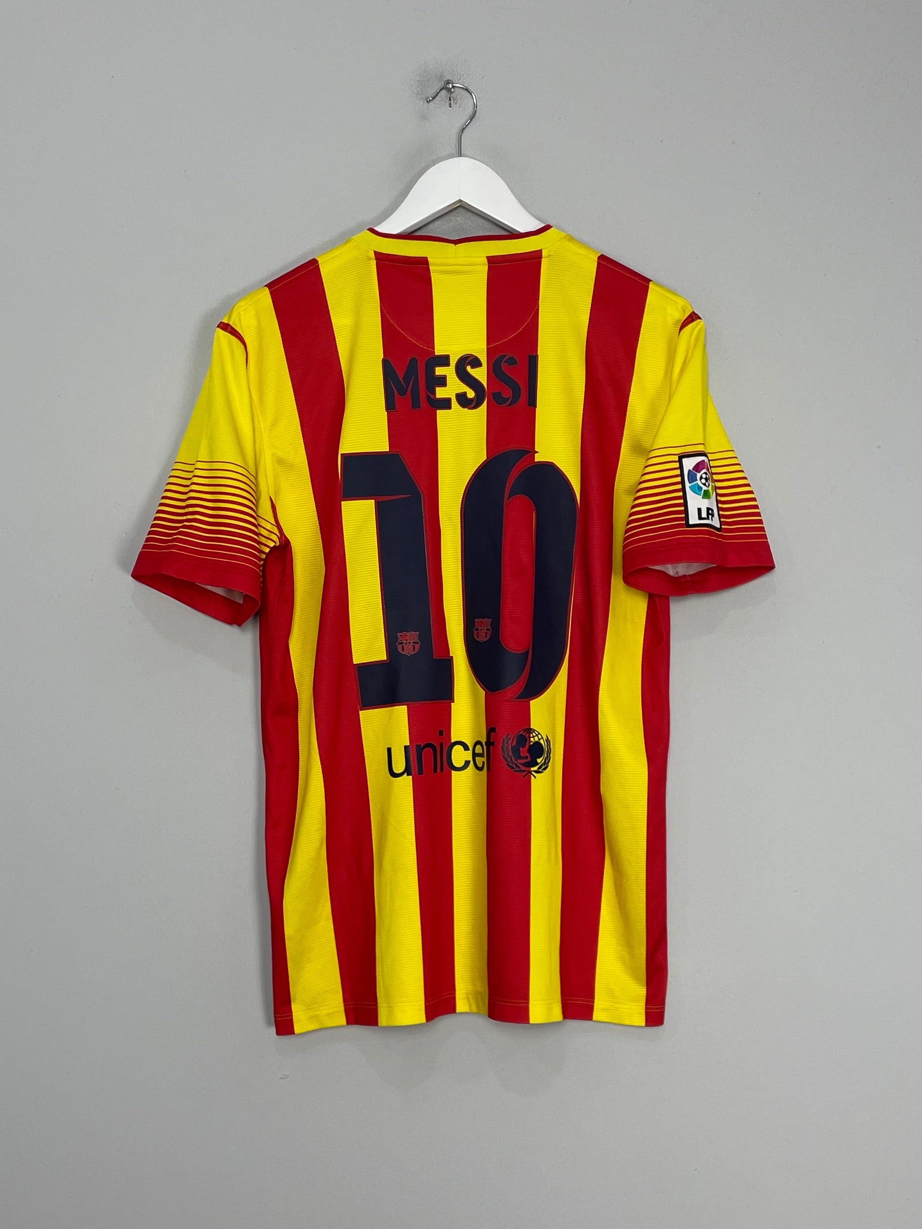 2013/14 BARCELONA MESSI #10 AWAY SHIRT (M) NIKE