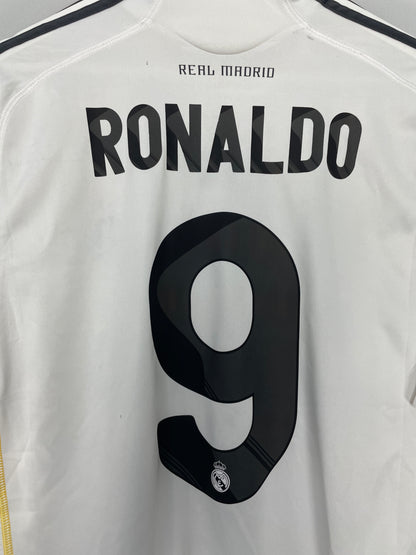 2009/10 REAL MADRID RONALDO #9 HOME SHIRT (L) ADIDAS