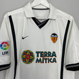 2000/01 VALENCIA AIMAR #22 HOME SHIRT (M) NIKE