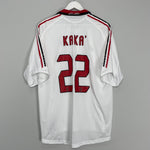 2005/06 AC MILAN KAKA #22 AWAY SHIRT (XL) ADIDAS