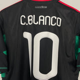 2010/11 MEXICO C.BLANCO #10 AWAY SHIRT (L) ADIDAS