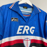 1994/95 SAMPDORIA HOME SHIRT (S) ASICS