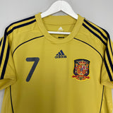 2008/10 SPAIN DAVID VILLA #7 AWAY SHIRT (XL) ADIDAS