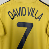 2008/10 SPAIN DAVID VILLA #7 AWAY SHIRT (XL) ADIDAS