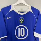 2004/06 BRAZIL RONALDINHO #10 AWAY SHIRT (L) NIKE