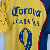 2007/08 CLUB AMERICA S.CABANAS #9 *PLAYER ISSUE* HOME SHIRT (L) NIKE