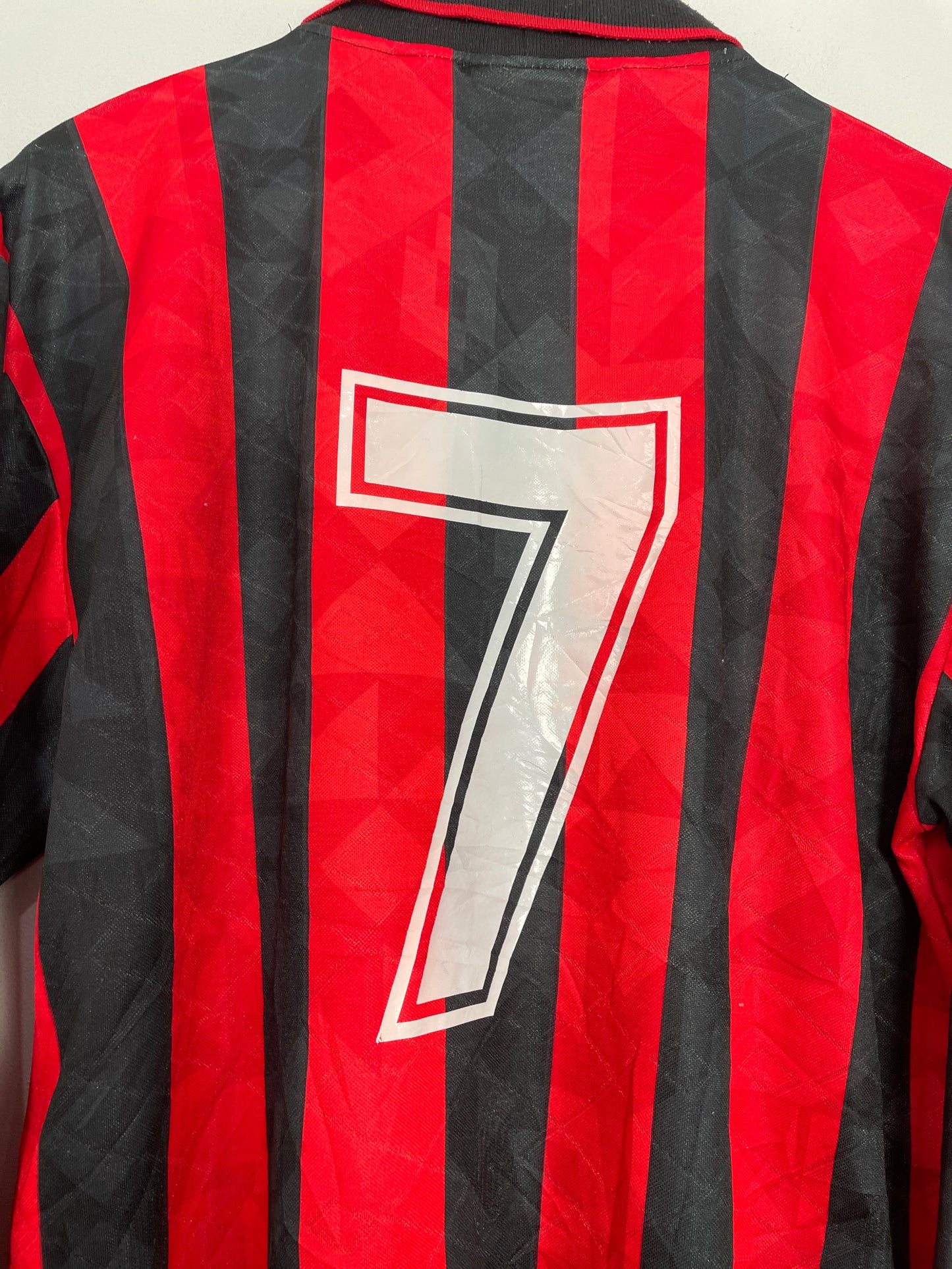 1993/94 AC MILAN #7 L/S HOME SHIRT (L) LOTTO