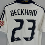 2008/09 LA GALAXY BECKHAM #23 *PLAYER ISSUE* HOME SHIRT (S) ADIDAS