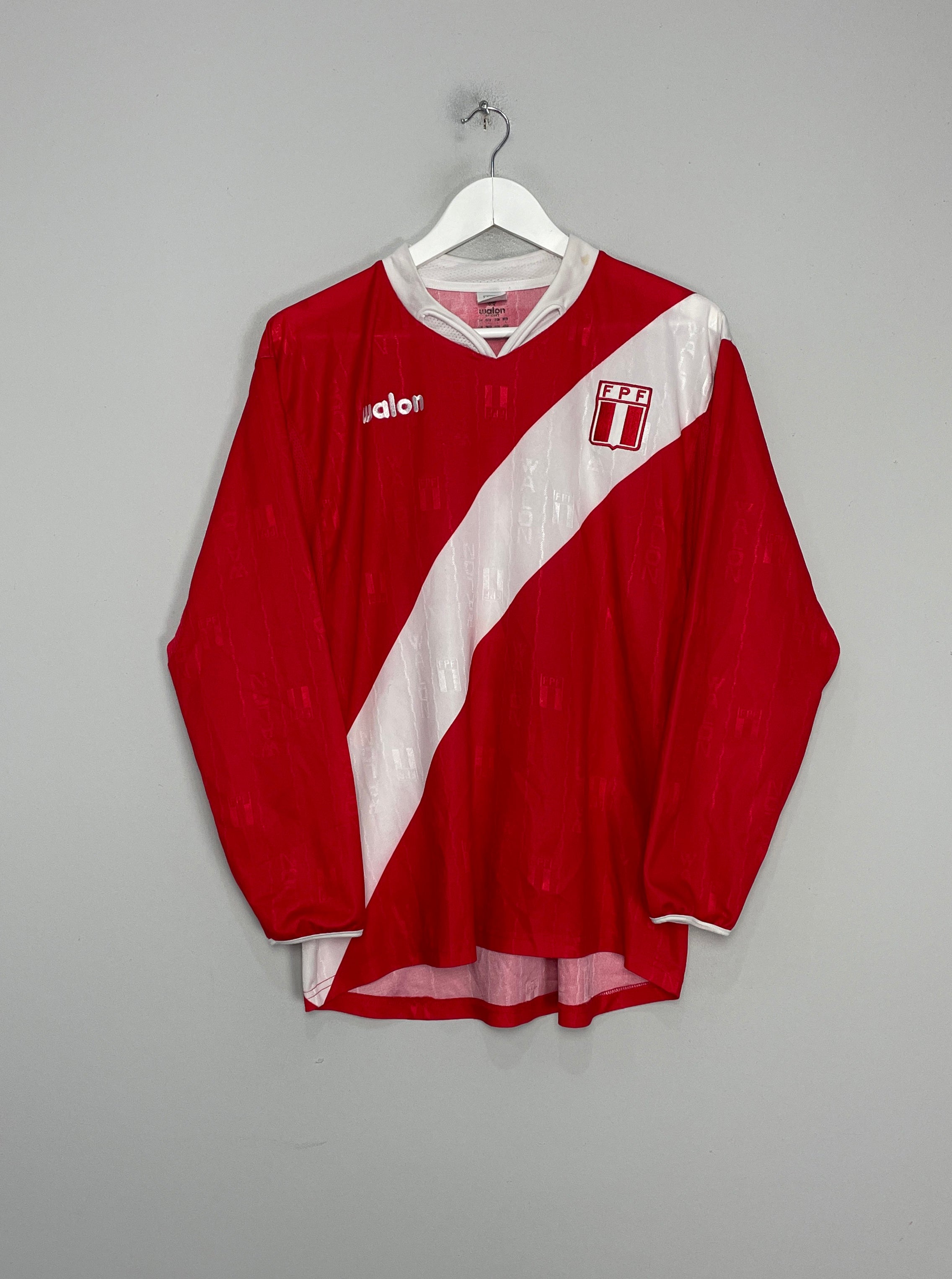 2004/06 PERU HUGO #2 L/S HOME SHIRT (L) WALON