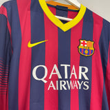 2013/14 BARCELONA MESSI #10 L/S HOME SHIRT (XL) NIKE