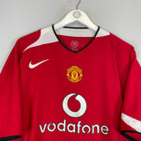 2004/06 MANCHESTER UNITED RONALDO #7 HOME SHIRT (XL) NIKE