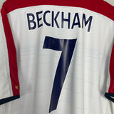 2003/05 ENGLAND BECKHAM #7 HOME SHIRT (XXL) UMBRO