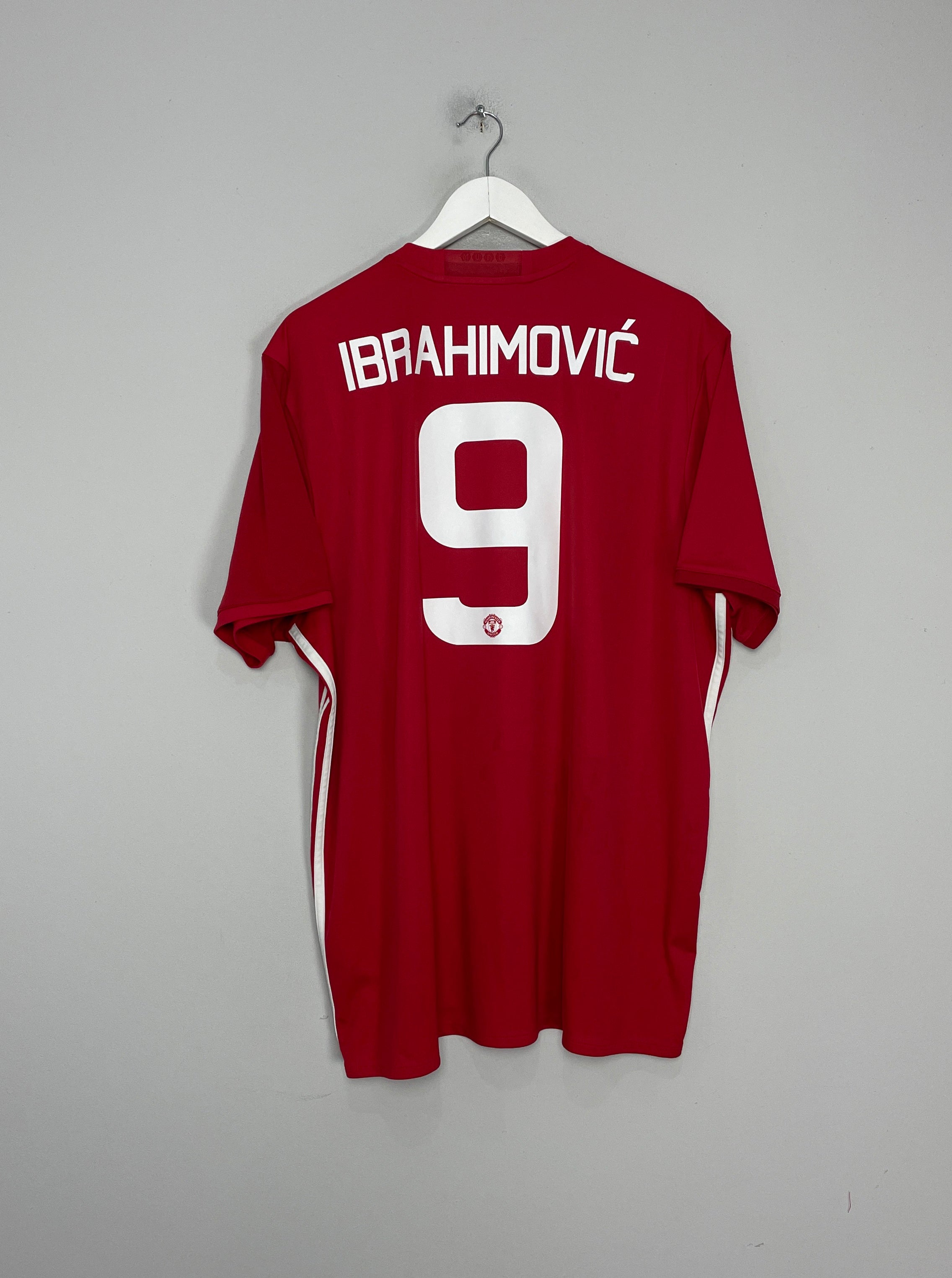 2016/17 MANCHESTER UNITED IBRAHIMOVIC #10 HOME SHIRT (XXL) ADIDAS