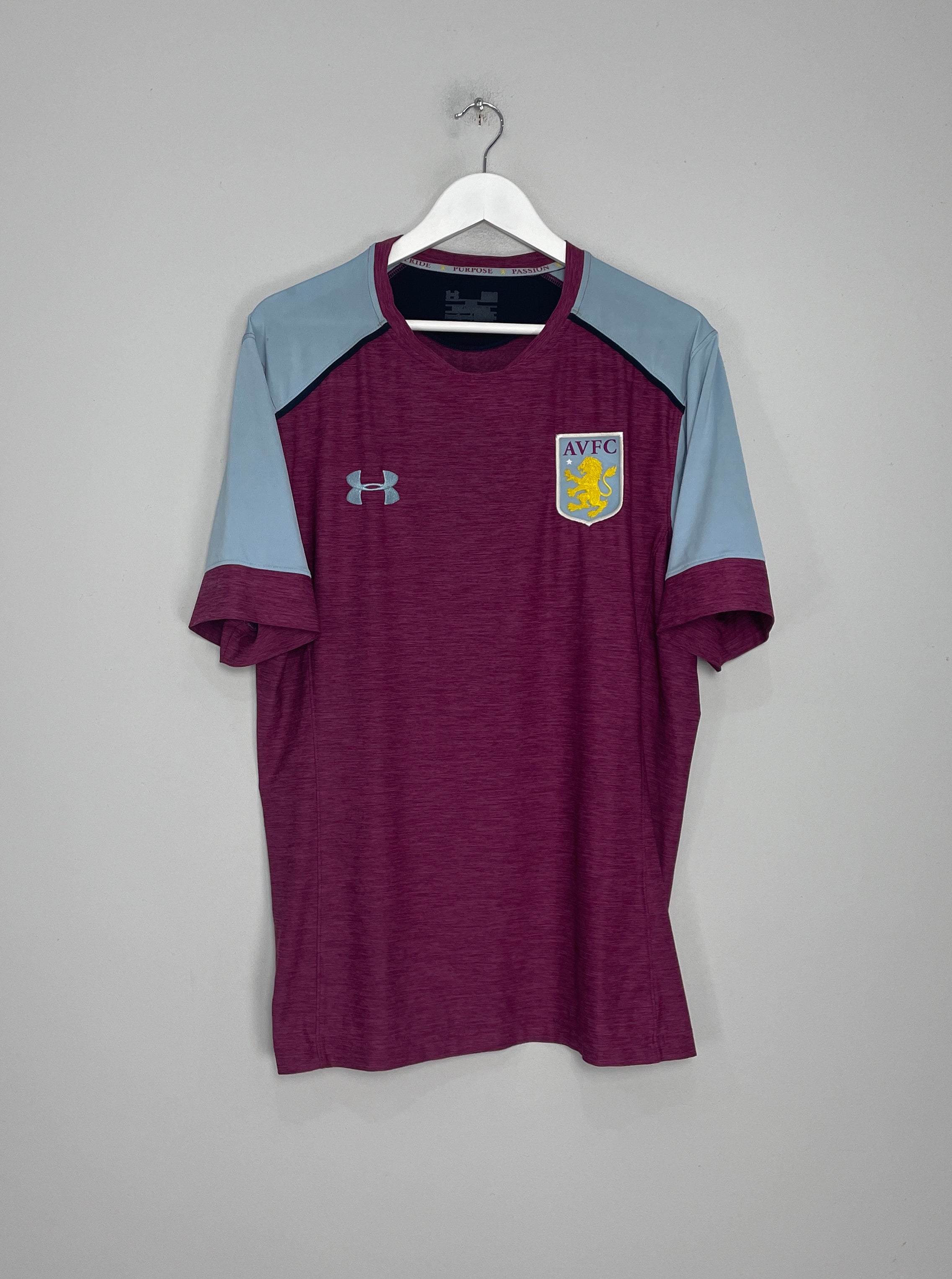 2017/18 ASTON VILLA TRAINING SHIRT (XL) UNDER ARMOUR