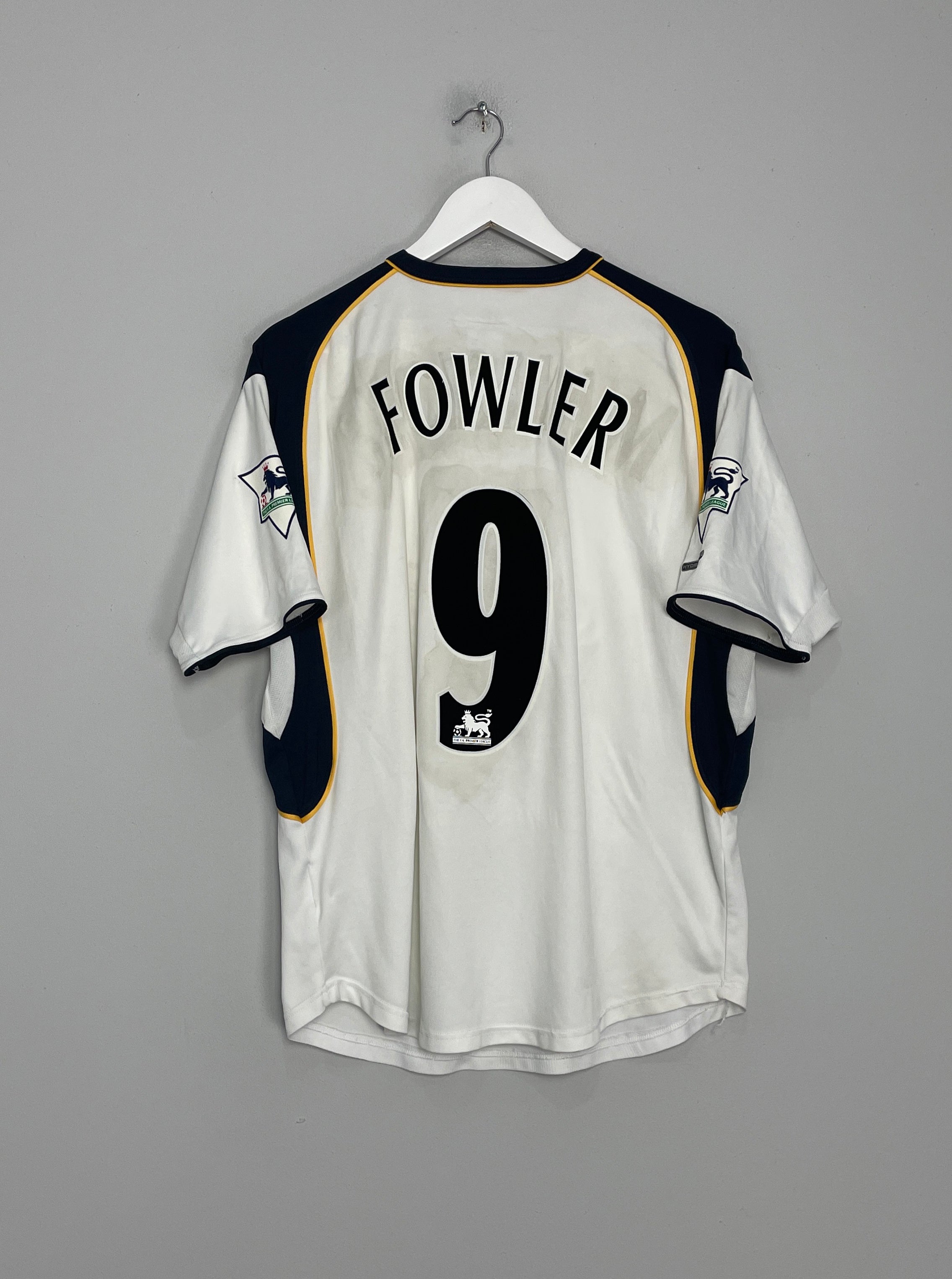 2001/03 LIVERPOOL FOWLER #9 AWAY SHIRT (S) REEBOK