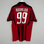 Image of the AC Milan Ronaldo shirt from the 2007/08 season