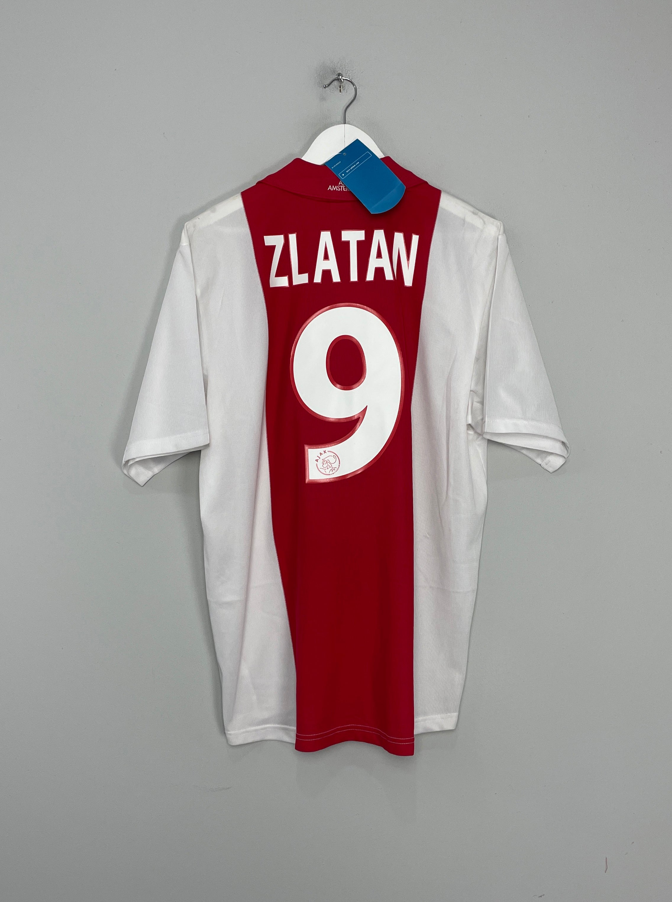 2001/02 AJAX ZLATAN #9 *BNWT* HOME SHIRT (L) ADIDAS