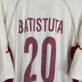 2001/02 ROMA BATISTUTA #20 AWAY SHIRT (XXL) KAPPA